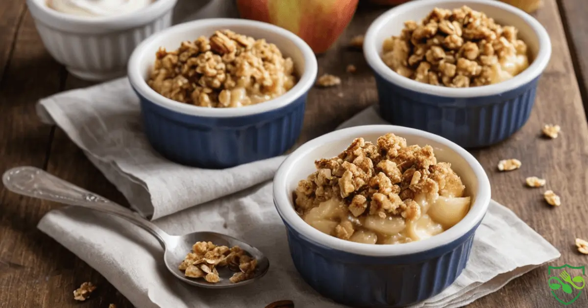 Individual Apple Crumbles