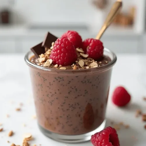 Decadent Chocolate Chia boost Pudding 